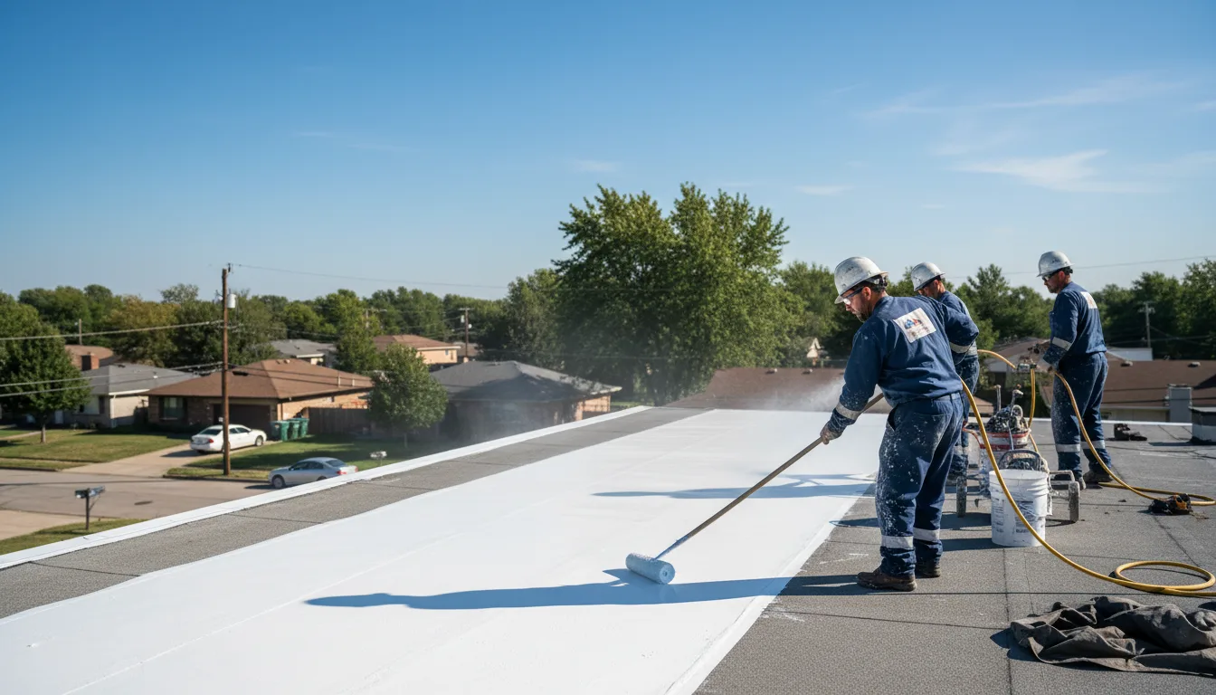 Commercial roof coating in Wayne, OK near me